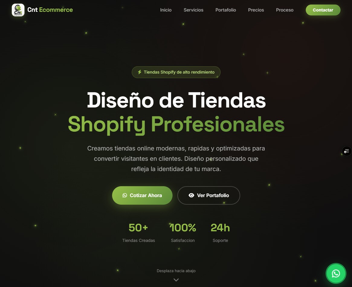 Sitio web moderno